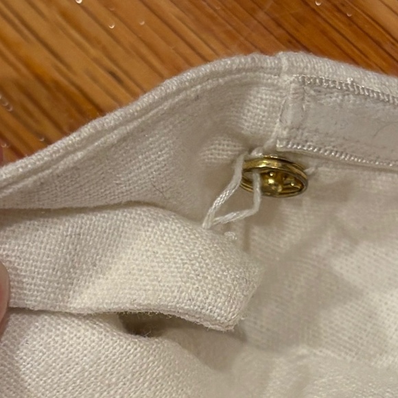 Meshki Strapless White Asymmetrical Crop Top Size Medium - Picture 3 of 3